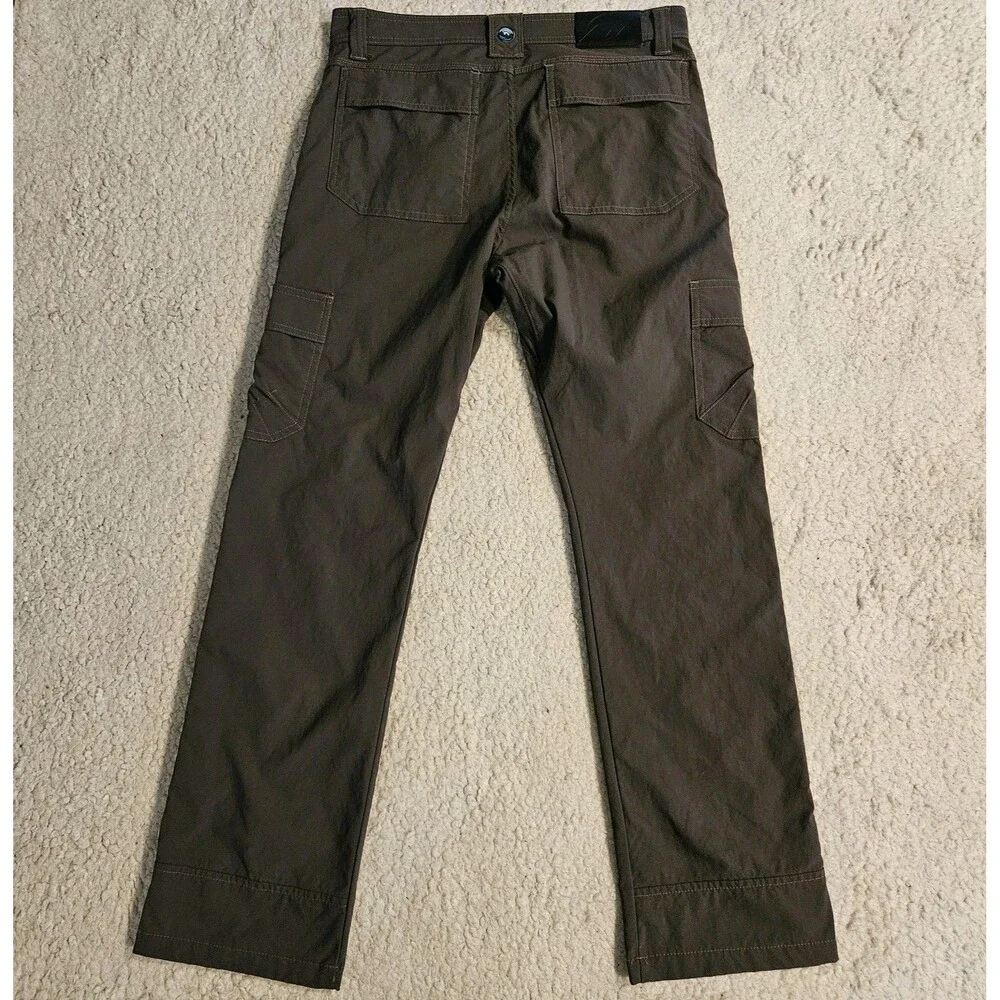 Wrangler Outdoor Cargo Hiking Pants Men's Grey Size 32x32 Lightweight Utility